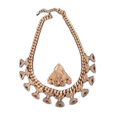 AVON JOSE BARRERA 18" MAYAN NECKLACE Temple To The Sun Detachable Pendant - Thumbnail 8