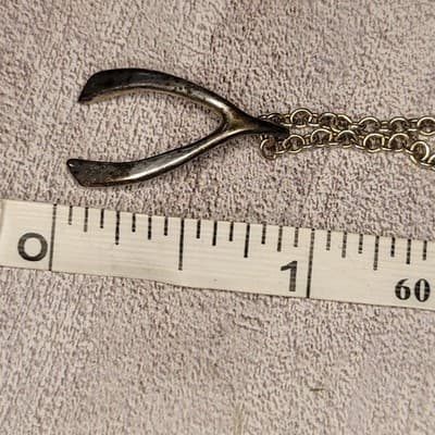 New Dogeared "Wish" Wishbone necklace STERLING Silver - Thumbnail 4