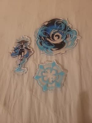 Genshin Impact Acrylic Standee – Scaramouche Wanderer Blue Element Design Anime - Thumbnail 3