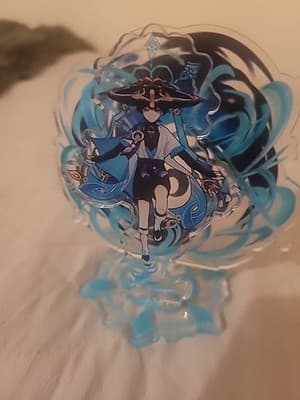 Genshin Impact Acrylic Standee – Scaramouche Wanderer Blue Element Design Anime - Thumbnail 2