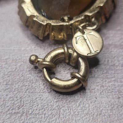 TALBOTS Designer Jewelry Smokey Topaz Crystal Rhinestone Quality Bracelet RARE - Thumbnail 2