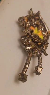California Souvenir Cuckoo Clock Brooch Vintage Enamel Kitch - Thumbnail 3