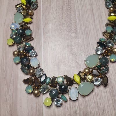 RARE!!! J Crew “Spring Bloom” Statement Necklace In “Lemon” from 2015 - Thumbnail 2