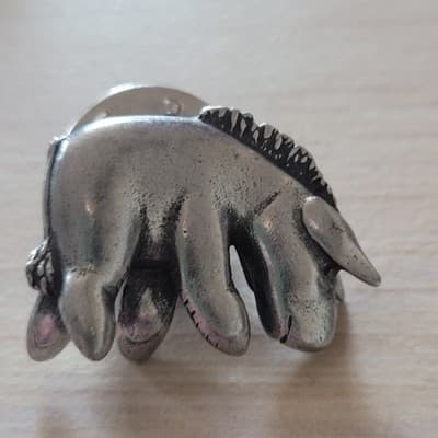 Danforth Pewter Eeyore Lapel Pin DISNEY Vintage Winnie The Pooh Character - Image 1