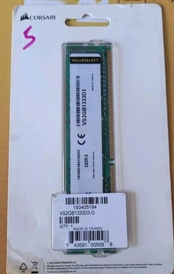 Corsair ValueSelect 2GB DDR3 1333MHz Desktop PC Memory RAM Module 1x2GB - Thumbnail 2