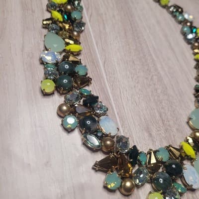 RARE!!! J Crew “Spring Bloom” Statement Necklace In “Lemon” from 2015 - Thumbnail 4