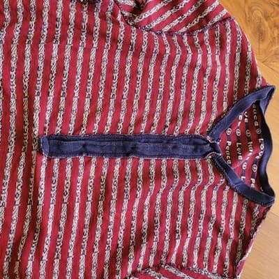Counterculture Henley Shirt, “Peace / Love” Motif | United States, c. 1970s–1980 - Thumbnail 17