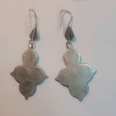 Sterling Lapis Lazuli Earrings - Thumbnail 3
