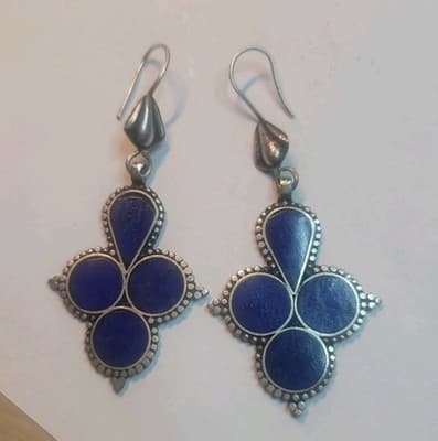 Sterling Lapis Lazuli Earrings