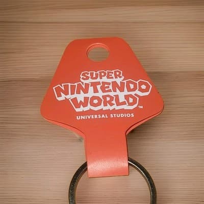 New Super Mario Star Block Enamel Keychain Nintendo World Universal Studios - Thumbnail 4