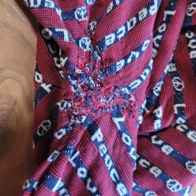 Counterculture Henley Shirt, “Peace / Love” Motif | United States, c. 1970s–1980 - Thumbnail 18