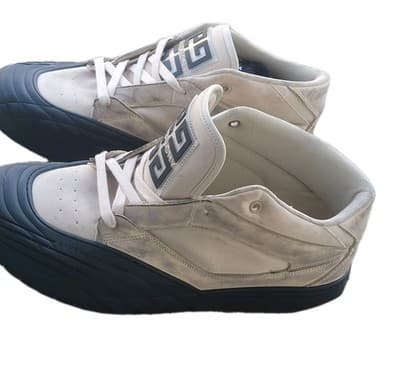 Givenchy Skate mid top men's distressed nubuck leather sneakers EU 43 US 11 $975 - Thumbnail 2