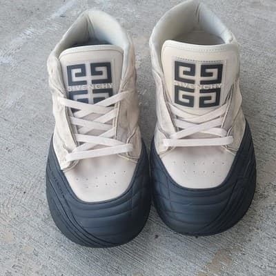 Givenchy Skate mid top men's distressed nubuck leather sneakers EU 43 US 11 $975 - Thumbnail 5