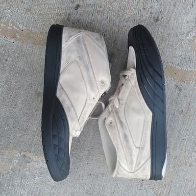 Givenchy Skate mid top men's distressed nubuck leather sneakers EU 43 US 11 $975 - Thumbnail 14