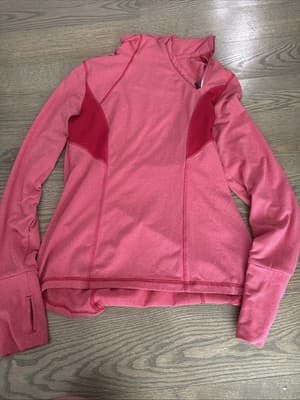 Lole Haf Zip Pullover Sweatshirt Women's Medium Pink/red - Image 1