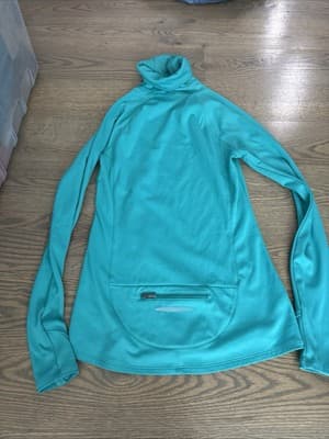 Under Armour Cold Gear SM/P Womens Funnel Neck Athletic Shirt Green