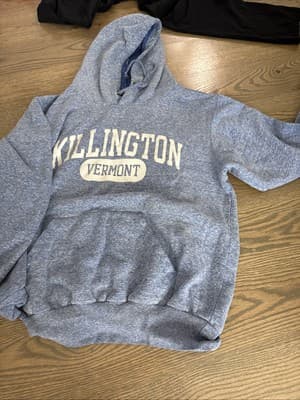 MV Sport Women's Pullover Hoodie Sweatshirt Size Small Blue