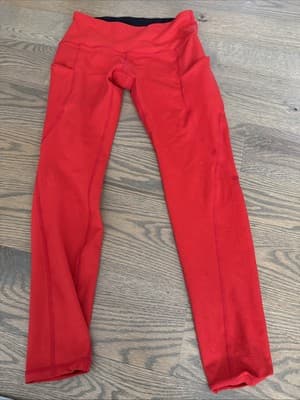 ODODOS Womens Leggings Red Size Small Capri - Image 1