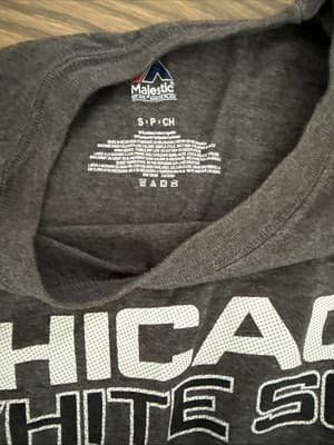 Chicago White Sox Majestic T- Shirt Gray Small - Thumbnail 2