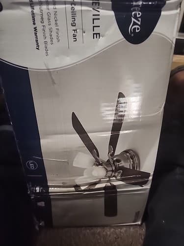 Harbor Breeze Centreville 42-in -brushed Nickel Light Finished Ceiling Fan - Image 1