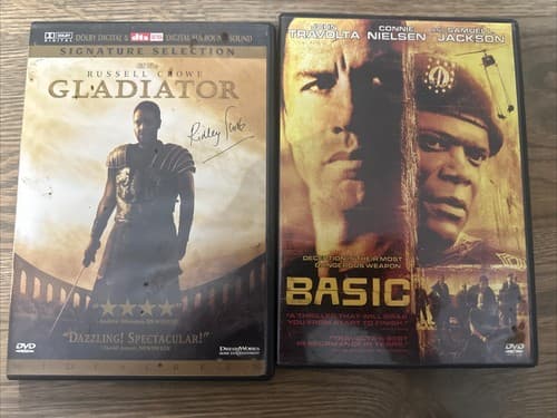 Movies DVD LOT Of 2 Gladiator And Basic - Image 1