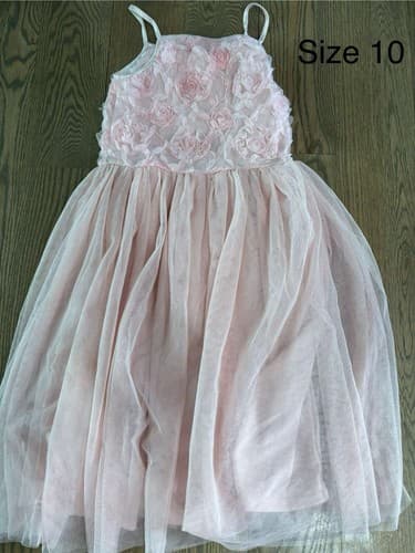 Kids Girls Dress Size 10 Light Pink - Image 1