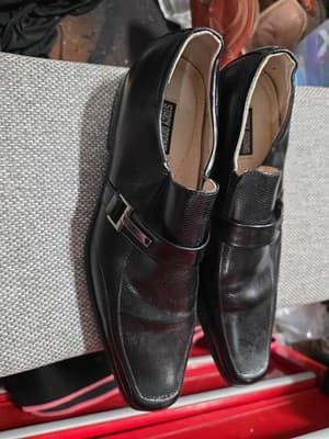 Stacy Adams Beau Black Dress Shoes Men’s Size 9M Slip On Bit Loafers - Thumbnail 2