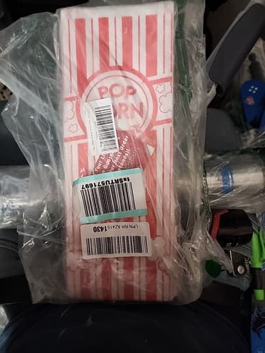 Leakproof Grease Resistant Popcorn Bags 100 Pack. Tear Resistant - Image 1
