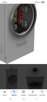 OVERHEAD METER SOCKET 600 VOLTS UA4517-DL-M4 OR R4517-DL-M4 MILBANK - Thumbnail 3