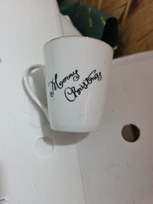 MB Merry Brite Santa Claus Coffee Mug Cup Merry Christmas Holiday Bag Gift - Thumbnail 2