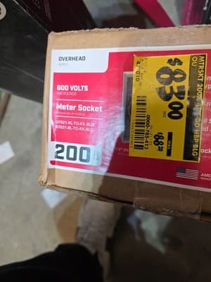 OVERHEAD METER SOCKET 600 VOLTS UA4517-DL-M4 OR R4517-DL-M4 MILBANK - Thumbnail 4