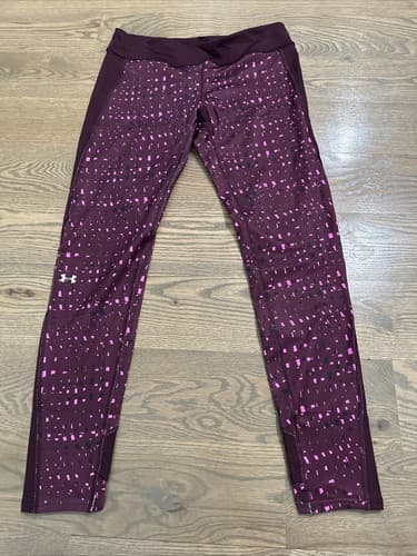 Under Armour Leggings Womens Size Large Heatgear Geometric Active - Image 1