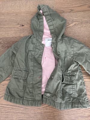 Old Navy Baby Girl Jacket Size 6-12 Months. Green - Image 1