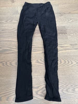 Resinta Girls Black Fleece Leggings Size 10-12 Years Soft Warm Winter Pants
