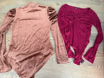Women’s Long Sleeve Bodysuit - Lot Of 2 Size Medium - Image 1