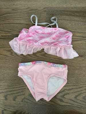Wonder Nation Pink 2PC Swimsuit / Bathing Suit Size 2T - Image 1