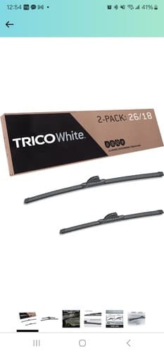 TRICO White 26 & 18 inch 2 Pack Fits Select Toyota, Honda, Hyundai 35-2618 - Image 1