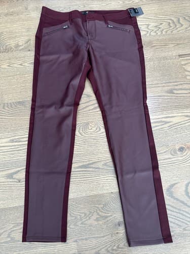 MESSIO Size 12 Skinny Jegging Stretch Extensible Cabernet Red - Image 1