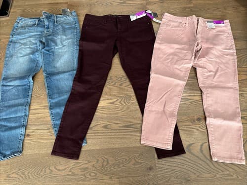 MESSIO Size 10/30R Mid- Rise Jeggings Power Stretch Denim 3 Pack New - Image 1