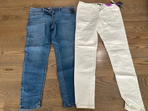 MESSIO Size 10/30R Mid- Rise Jeggings Power Stretch Denim 2 Pack New - Image 1