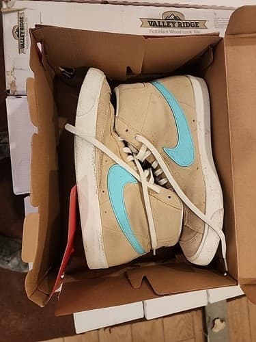 Nike Blazer Mid '77 SE Suede Desert Ore Tan Blue FJ4414-200 Men's New - Image 1