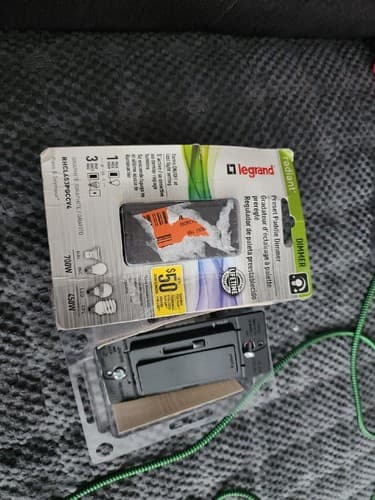 2PK Legrand Radiant 450W Single Pole/3Way LED/CFL/Incandescent Dimmer Graphite - Image 1