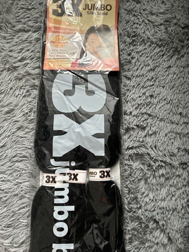 NEW Victoria Braid Collection Triple packs 3X jumbo Silky braid Color 1B - Thumbnail 2