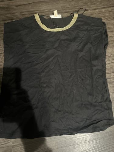 Michael Kors Black Sleeveless Blouse M - Image 1