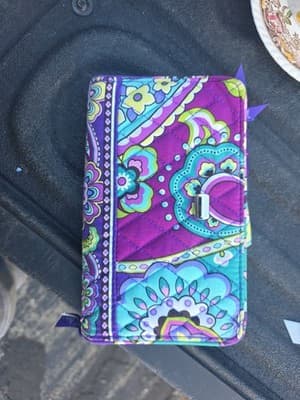 NWOT Vera Bradley Opera Clutch Zipper Wallet in Very Berry Paisley - Image 1