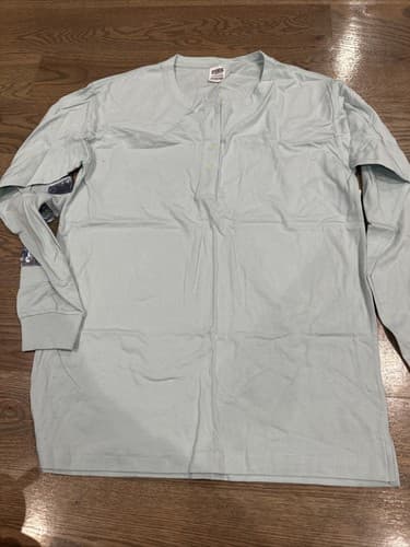 Victoria's Secret PINK Long Sleeve Shirt Size Small With Buttons Blue - Image 1
