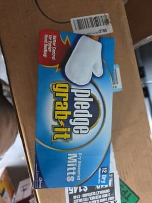 Grab It Dusting Mitts SC Johnson Dry Unscented Disposable Gloves 12 Ct New - Image 1