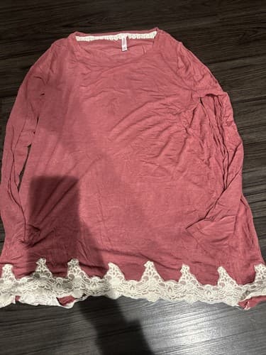 Xhilaration Women Pink Long Sleeve Top Size Medium - Image 1