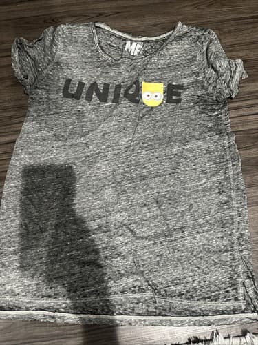 Despicable Me Minion's Graphic T-Shirt Size medium Women Grey Unique - Image 1