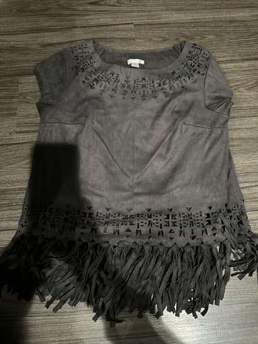 Xhilaration Black Sleeveless Tank Top Blouse Shirt Size M - Image 1